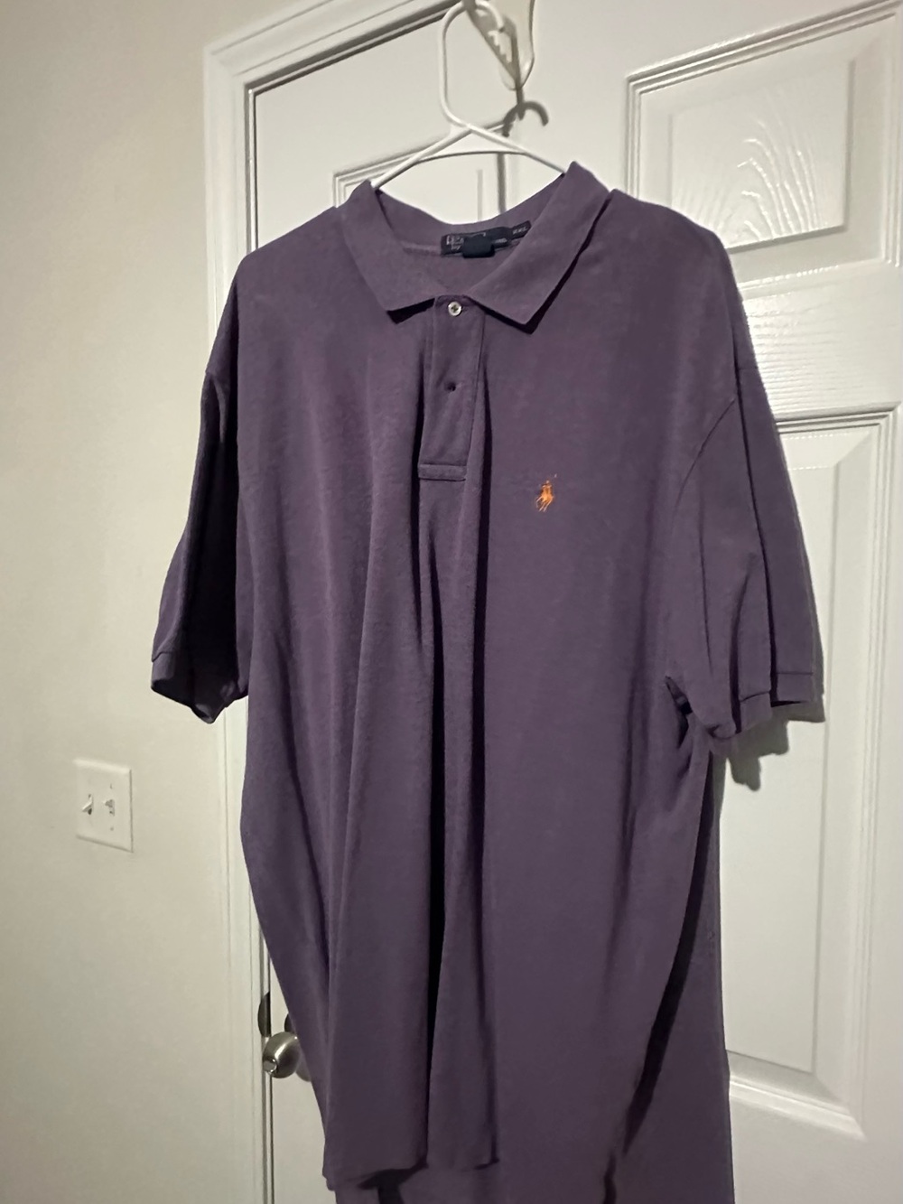 Polo by Ralph Lauren Purple Polo with Orange Pony Embroidery